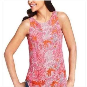 CABI Size Small Style # 127 Sleeveless Blouse Jubilee Pink Paisley